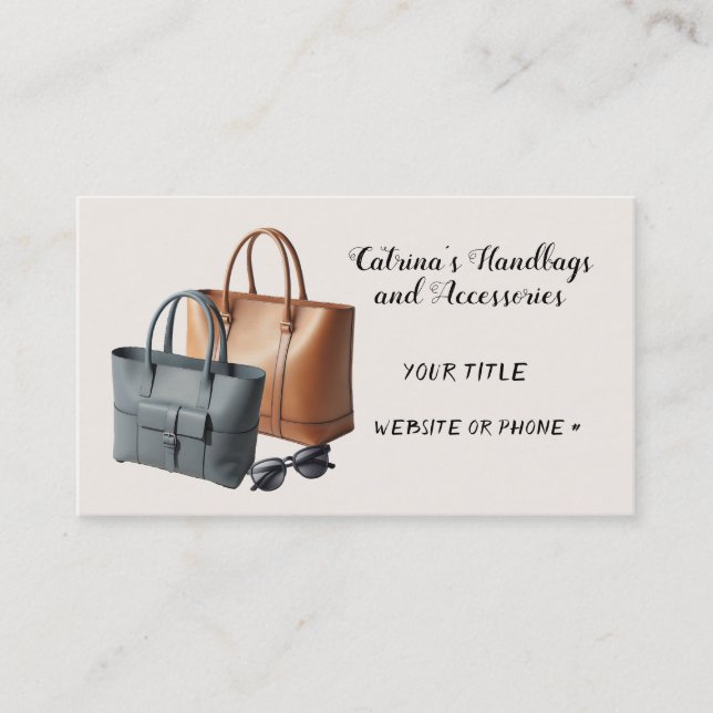 Accessoires de sac à main design moderne Carte de  (Devant)