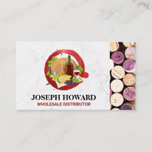 Accessoires de vin Carte de visite Corks