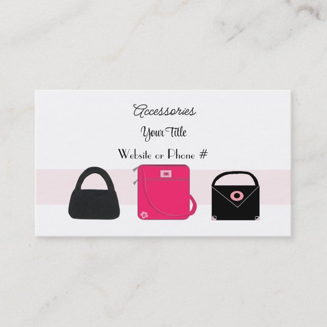 Accessoires Designer Carte de visite de sac à main (Devant)