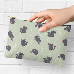 Accessoires Pochette à fermeture éclair Sage Chat Gris Mignon