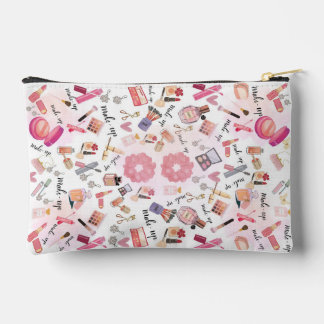 Accessoires Pochette Accessoire à Motif d'Icone de Maquillage 