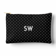 Pochette Cadeau Élégante à Points et Initiales
