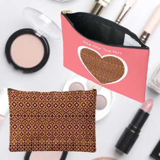 Accessoires Pochette cosmétique à motif de carreaux abstraits