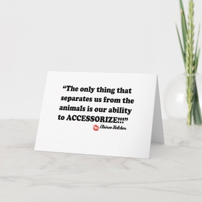 Accessorize Card (Front)