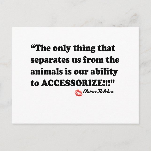 Accessorize Postcard (Front)