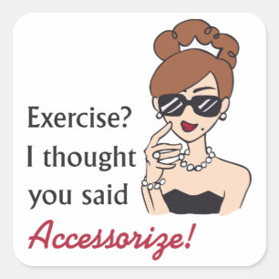 Accessorize Square Sticker