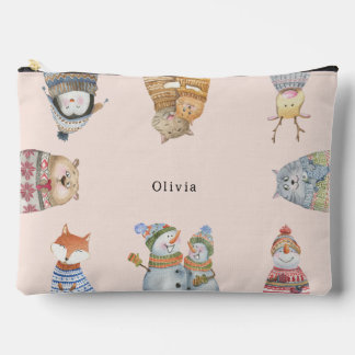 Accessory Bag - Cute Winter Animals.