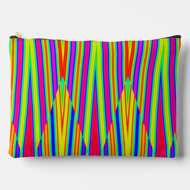 Accessory Pouch, An elegant rainbow classic design Pouch (Front)