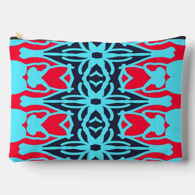 Accessory Pouch colourful modern art design  (Front)