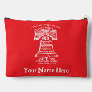 Accessory Pouch Large - Red (Personalized)