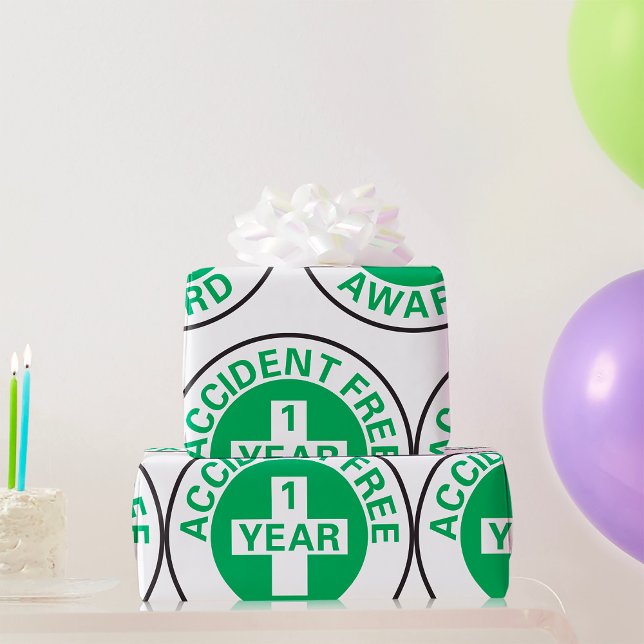 Accident Free Award Wrapping Paper (Creator Uploaded)