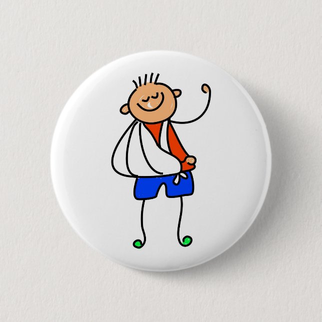 Accident Kid 2 Inch Round Button (Front)