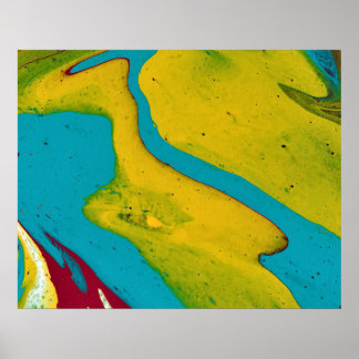Accidents Se Produiront 1 Poster Bleu Jaune Imprim