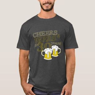 ACCLAMATIONS et BIÈRES à 30 ANS de T-shirt