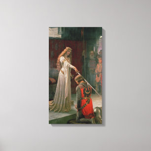 Accolade (by Edmond Blair Leighton) Canvas Print