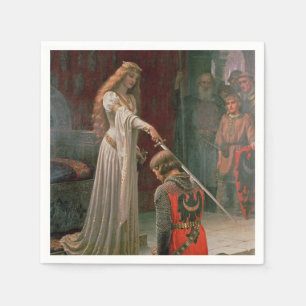 Accolade (by Edmond Blair Leighton) Napkin