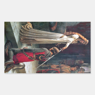 Accolade by Edmund Blair Leighton Sticker