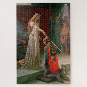 Accolade by Edmund Blair Leighton - Vintage Art Jigsaw Puzzle