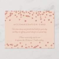 Accommodation Rose Gold Glitter Confetti Blush