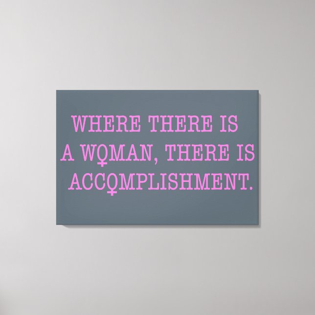 Accomplish Canvas Print (Front)