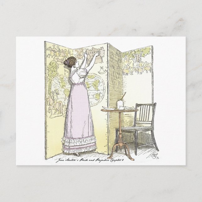 Accomplished Ladies, Jane Austen Pride & Prejudice Postcard (Front)