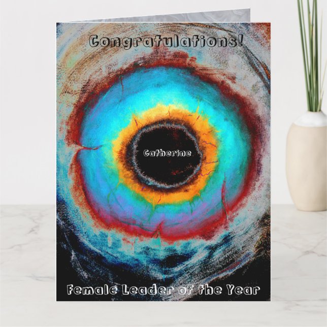 Accomplishment Celebration Successful Recognition Card (Front)