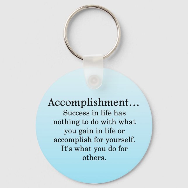 Accomplishment Keychain (Front)