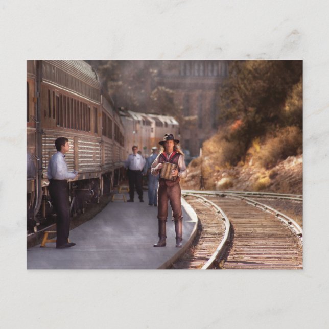 Accordian - The guy and the Squeeze Box Postcard (Front)