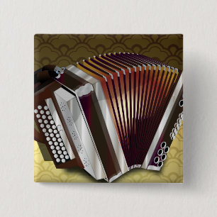 Accordion 2 Inch Square Button