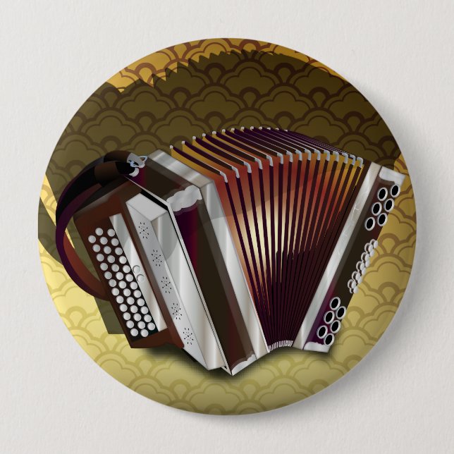 Accordion 4 Inch Round Button (Front)