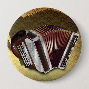 Accordion 4 Inch Round Button