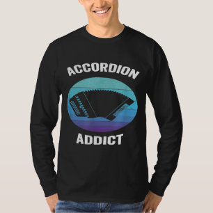 Accordion Addict Vintage Retro Air Accordion T-Shirt