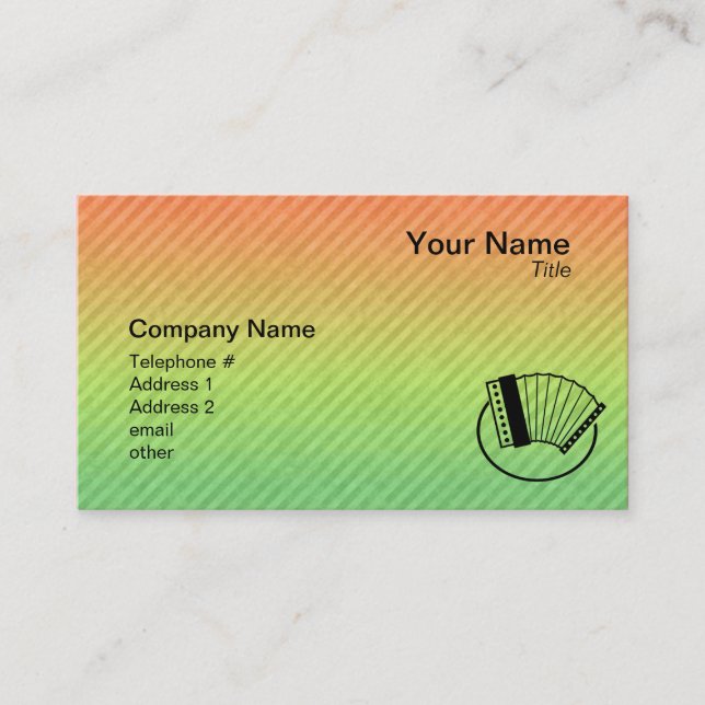 Accordion Business Card (Front)