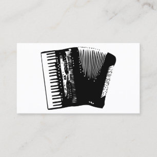 accordion. business card