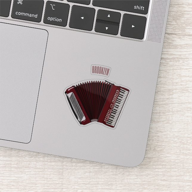 Accordion cartoon illustration (Detail)