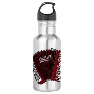 Accordion cartoon illustration 532 ml water bottle