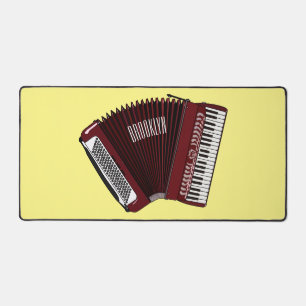 Accordion cartoon illustration desk mat