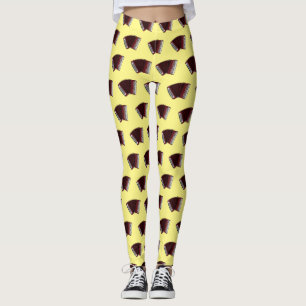 Accordion cartoon illustration leggings