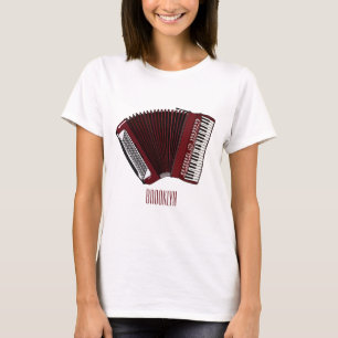Accordion cartoon illustration T-Shirt