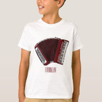 Accordion cartoon illustration