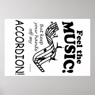 Accordion Feel The Music Poster