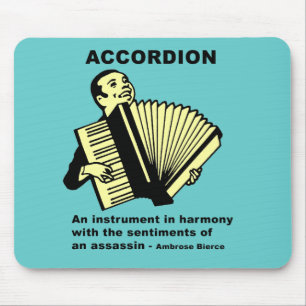 Accordion (humorously defined) mouse pad