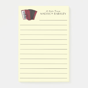 Accordion Instrument Musician Music Teacher Post-it Notes