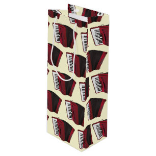 Accordion Instrument Musician Music Teacher Wine Gift Bag