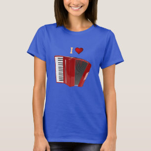 Accordion : J'aime mon t-shirt Red Accordion