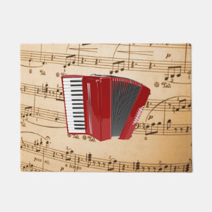 Accordion Music, popular design, Doormat