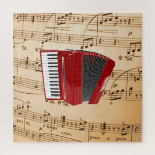 Accordion Music, popular design, Jigsaw Puzzle