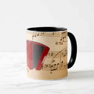 Accordion Music, popular design, Mug