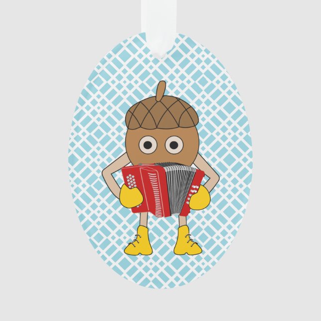 Accordion Nut Ornament (Front)