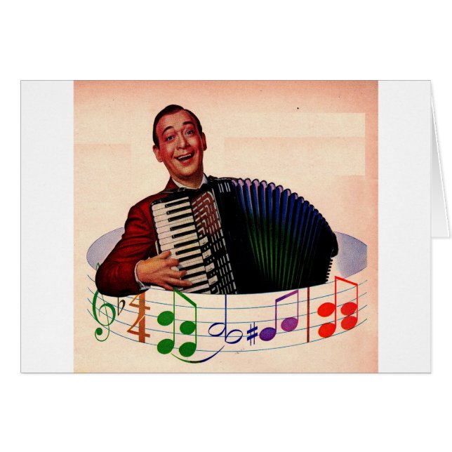 accordion player (Front Horizontal)
